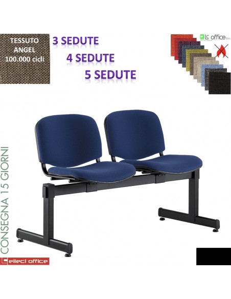 EASY panca imbottita attesa rivestimento tessuto ANGEL class 1IM