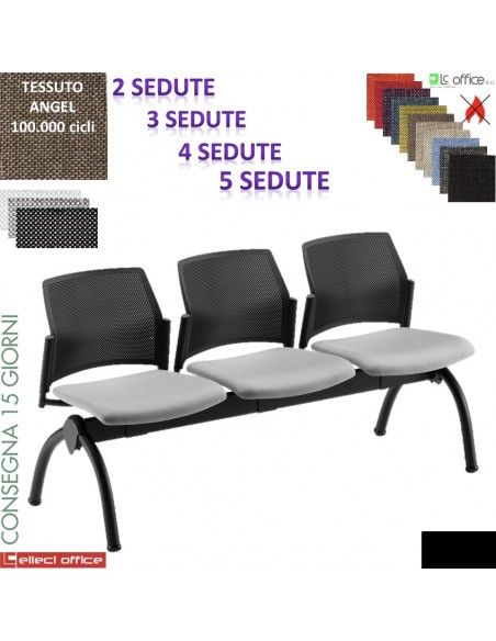 FREE panca imbottita attesa rivestimento tessuto ANGEL class 1IM