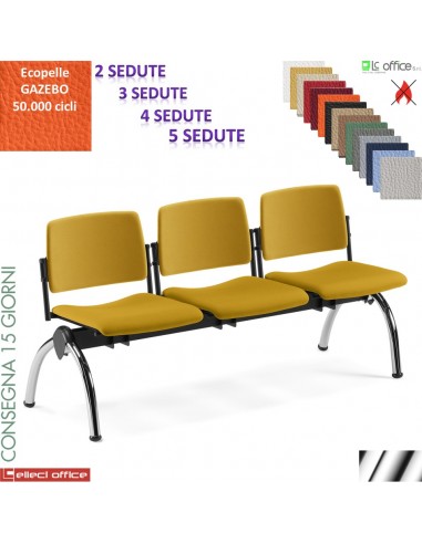 TEOREMA panca attesa imbottito rivestimento ecopelle GAZEBO class 1IM