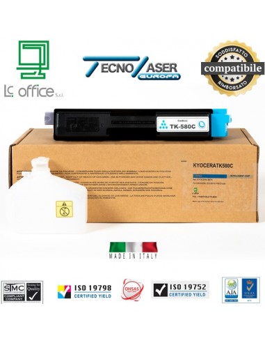 TK-580C Toner compatibile KYOCERA 1T02KTCNL0