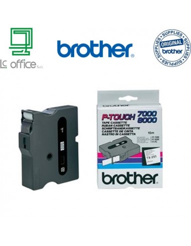 Brother TX-251 Cassetta nastro per etichettatura originale