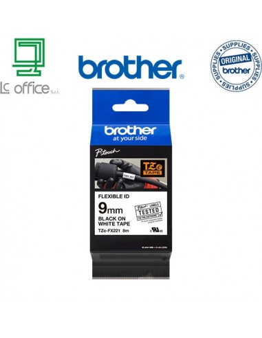 Brother TZe-FX221 Cassetta nastro per etichettatura originale
