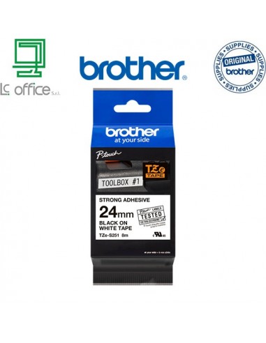 Brother TZe-S251 Cassetta nastro per etichettatura originale