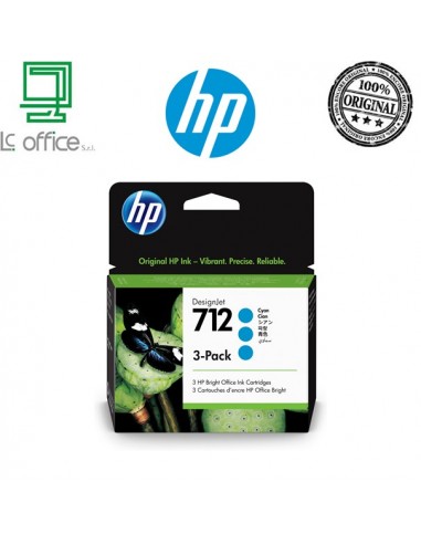 Cartuccia CIANO originale HP 712 - 3ED77A