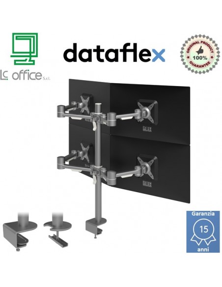Viewmate braccio porta 4 monitori - scrivania 52.622 Dadaflex