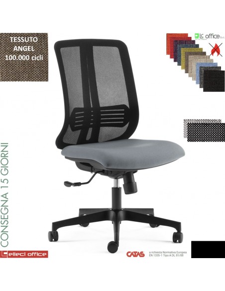 Altea Poltrona operativa schienale rete syncro multibloc base nylon tessuto  Angel - catas Altea Poltrona operativa schienale rete syncro multibloc base nylon tessuto  Angel - catas