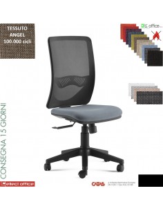 Oxy sedia operativa schienale rete syncro multiblock base nylon tessuto ANGEL Class 1 IM
