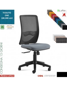 Oxy sedia operativa schienale rete syncro multiblock base nylon rivestimento tessuto ONE class 1 IM