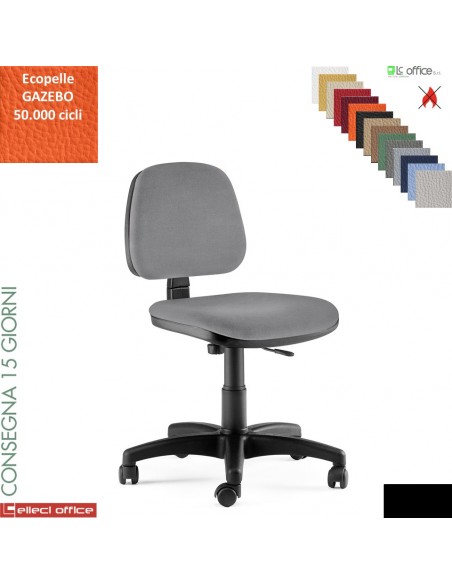 TIM sedia operativa con contatto permanente base nylon rivestimenti ecopelle GAZEBO