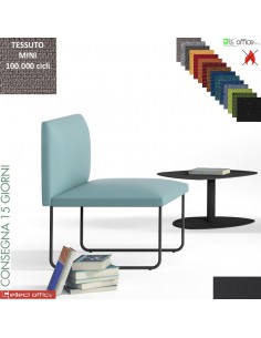 DOMINO poltrone attesa singola COMPONIBILE rivestimento tessuto MINI class 1 IM