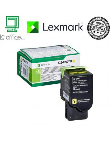 Cartuccia GIALLO originale LEXMARK C242XY0