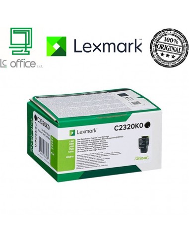 Cartuccia NERO originale LEXMARK C2320K0