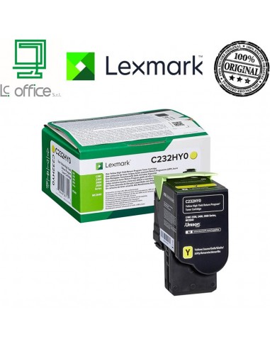 Cartuccia GIALLO originale LEXMARK C232HY0