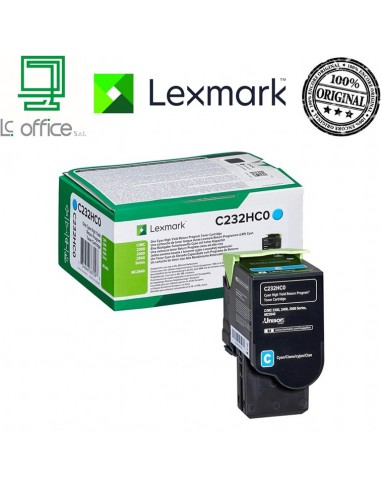 Cartuccia CIANO originale LEXMARK C232HC0