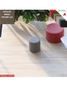 MANTRA pouf tondo diametro 40 attesa rivestimenti tessuto Angel class 1 IM