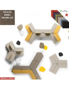 MANTRA Pouf con angolare destro rivestimenti tessuto Angel class 1 IM