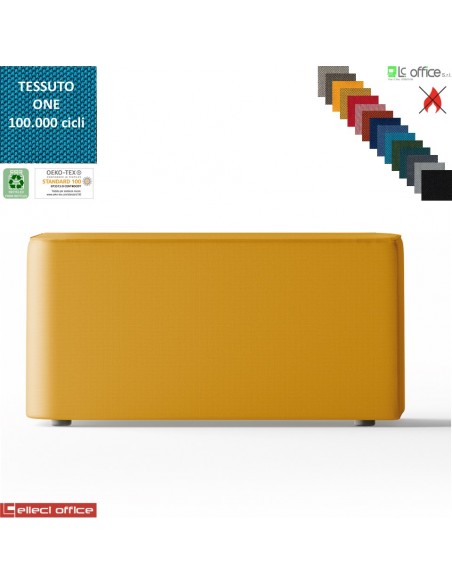 MANTRA pouf rettangolare attesa rivestimenti tessuto ONE class 1 IM