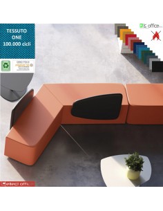 MANTRA Schienale triangolare per Pouf attesa rivestimenti tessuto ONE class 1 IM