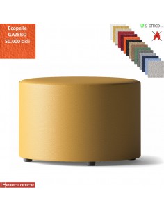 MANTRA pouf tondo diametro 70 attesa rivestimenti ecopelle GAZEBO Class 1 IM