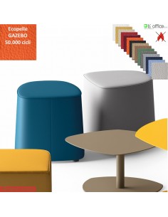 MANTRA pouf triangolare attesa rivestimenti ecopelle GAZEBO Class 1 IM