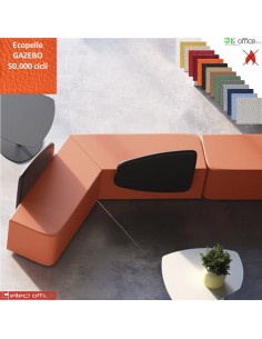 MANTRA Schienale triangolare per Pouf attesa rivestimenti ecopelle GAZEBO Class 1 IM