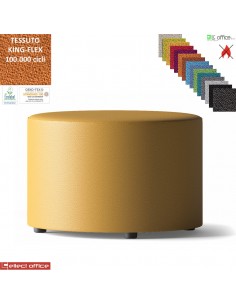MANTRA pouf tondo diametro 70 attesa rivestimenti TESSUTO KING FLEX class 1 IM