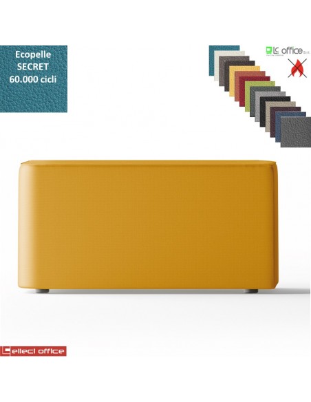 MANTRA Pouf retangolare attesa rivestimenti ecopelle SECRET class 1 IM