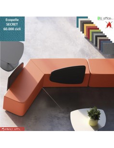 MANTRA Schienale triangolare per Pouf attesa rivestimenti ecopelle SECRET class 1 IM