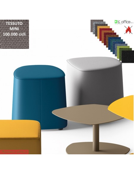 MANTRA pouf triangolare attesa rivestimento tessuto MINI class 1 IM