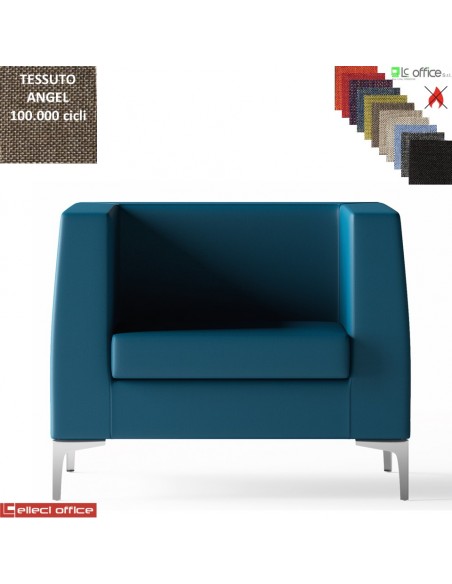 DEXTER poltrona attesa rivestimento tessuto ANGEL class 1IM