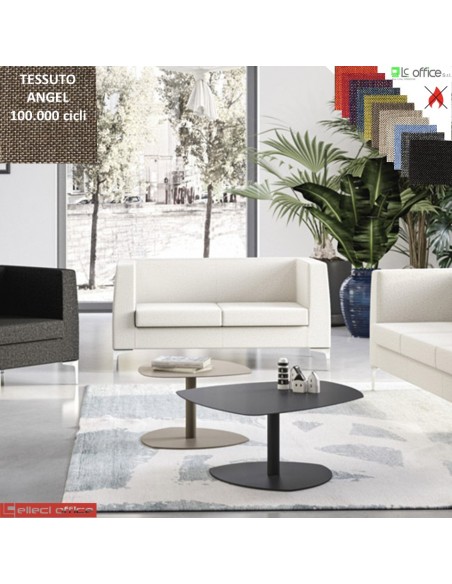 DEXTER divano 2 posti attesa rivestimento tessuto ANGEL class 1IM