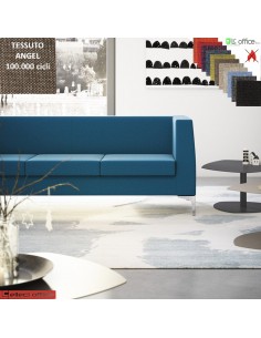 DEXTER divano 3 posti attesa rivestimento tessuto ANGEL class 1IM