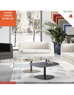 DEXTER divano 2 posti attesa rivestimento ecopelle GAZEBO class 1IM