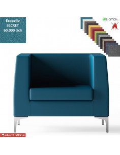 DEXTER poltrona attesa rivestimento ecopelle SECRET class 1 IM