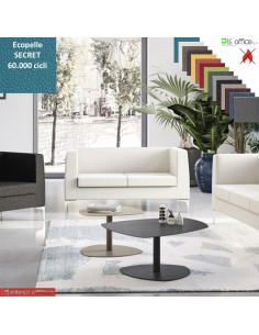 DEXTER divano 2 posti attesa rivestimento ecopelle SECRET class 1 IM