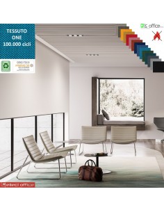 Damatra Poltrona attesa con telaio a slitta cromato rivestimenti cucciture a vista tessuto ONE class 1 IM