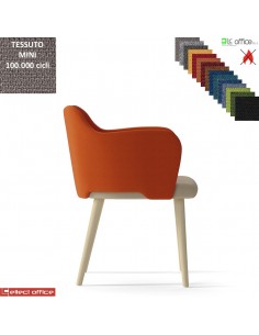 Blitz Poltroncina girevole base disco diam.470 in acciaio inox rivestimento TESSUTO MINI class 1 IM