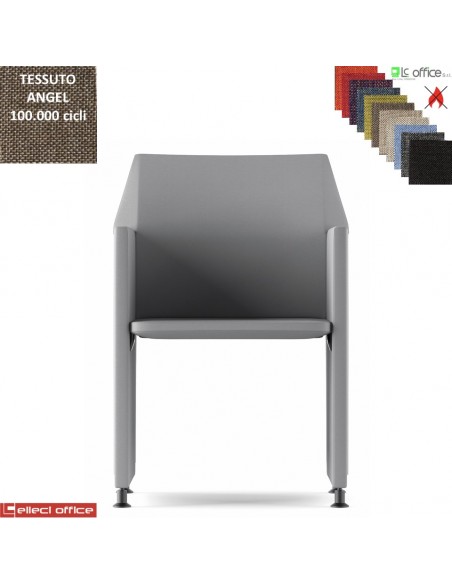 Zip Poltroncina pieghevole con piedini rivestimento tessuto Angel class 1 IM