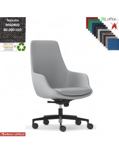 Metropolitan Poltrona semi-direzionale con oscillante multiblock base ny tessuto MADRID class 1IM