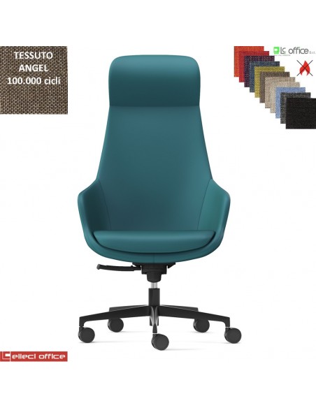 Metropolitan Poltroncina pieghevole con piedini e taoletta antipanico DX rivestimento tessuto Angel class 1 IM