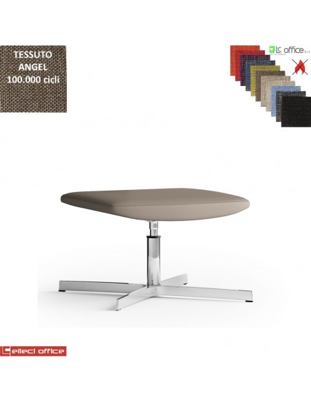 Maxima Pouf girevole, base a 4 razze in alluminio tessuto Angel class 1 IM