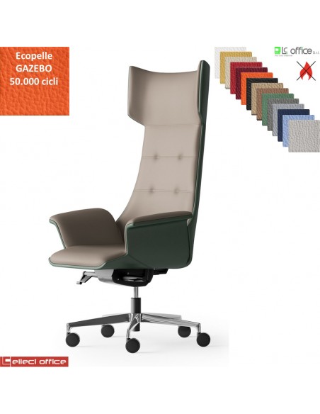 Maxima PLUS Poltrona direzionale movimento sincronizzato multiblock reg. laterale base alluminio