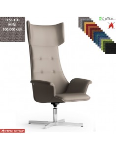 Maxima Plus Poltrona direzionale girevole base 4 razze alluminio TESSUTO MINI class 1 IM