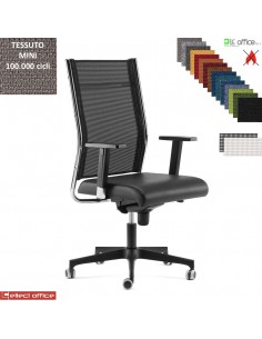 SYNCRONET Poltrona direzionale mov. sincro multiblock braccioli regolabili pad scorrevole base nylon MINI class 1 IM