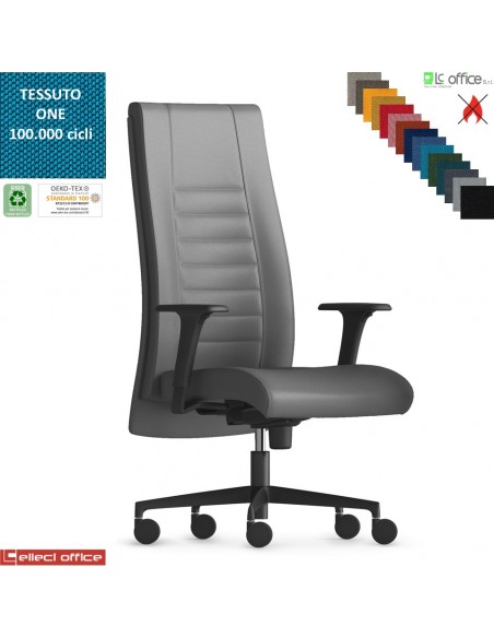 TAIT Poltrona direzionale mov. sincro multiblock braccioli regol. nylon pad scorrevole base nylon ONE class 1 IM