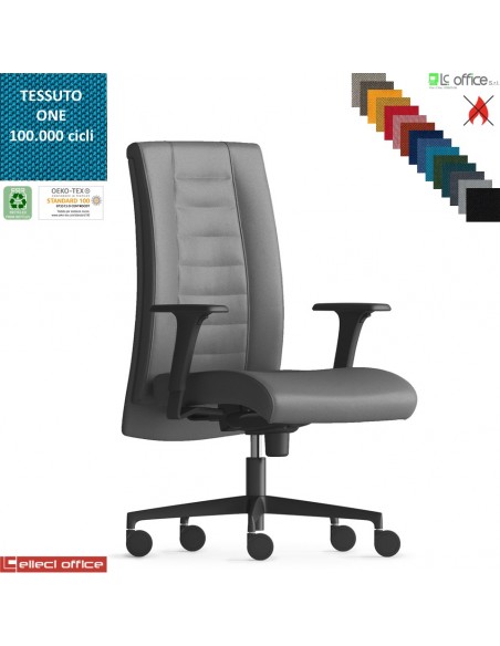 TAIT Poltrona semi direzionale mov. sincro multiblock braccioli regol. nylon pad scorrevole base nylon ONE class 1 IM