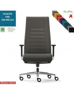 TAIT Poltrona direzionale mov. sincro multiblock braccioli regol. nylon pad scorrevole base alluminio ONE class 1 IM