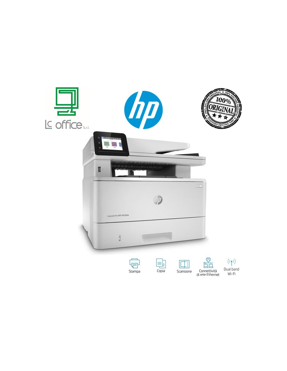 Multifunzione HP LASERJET PRO MFP M428FDW - W1A30A