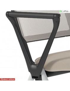 Bracciolo destro in alluminio, verniciato nero con pad ruotabile per modelli POP - BR163DX