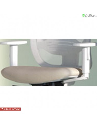 Coppia braccioli in polipropilene bianco regolabile in altezza con traslatore pad modelli Masha- BRB21